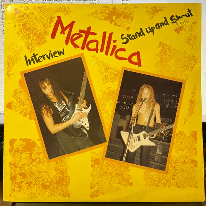 Metallica - Stand Up And Shout - A Metallica Interview ( YELLOW VINYL) | Near Mint (NM) Excellent+ (EX+)