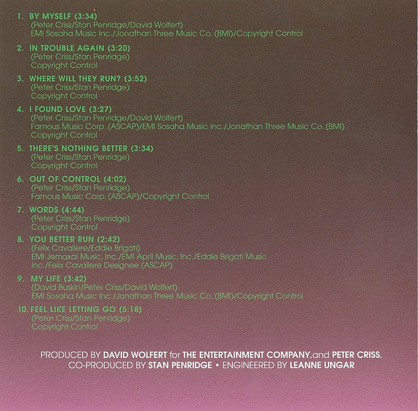Out Of Control (CD) | Near Mint (NM) Near Mint (NM)