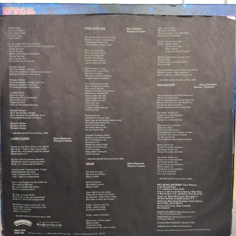 Kiss - Creatures Of The Night (VINYL) | Near Mint (NM) Excellent (EX)