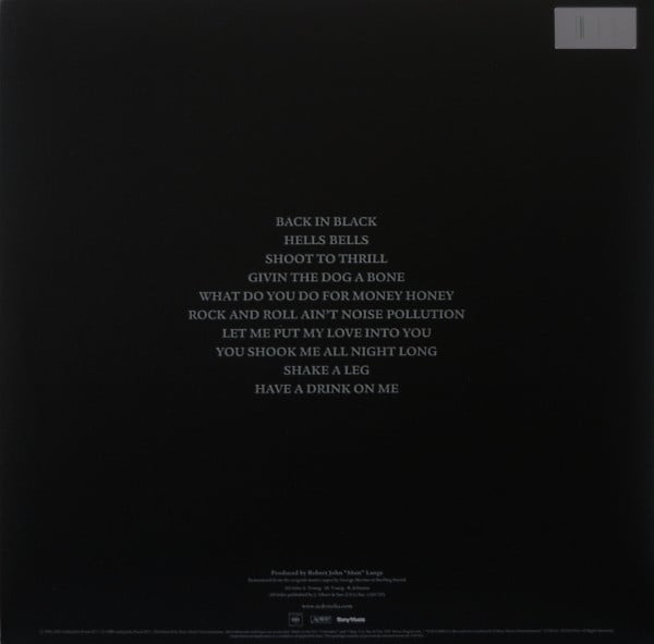 AC/DC - Back In Black (VINYL) | Near Mint (NM or M-)