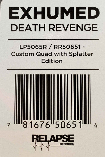 Exhumed - Death Revenge (VINYL) | Near Mint (NM) Mint (M)