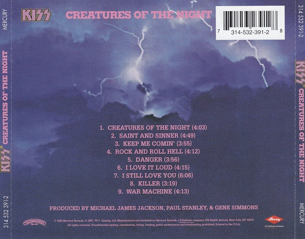 KISS - Creatures Of The Night (CD) | Near Mint (NM) Near Mint (NM)