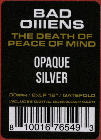 Bad Omens (2) - The Death Of Peace Of Mind (2X LP) *Silver [Opaque]* | Near Mint (NM) Near Mint (NM)