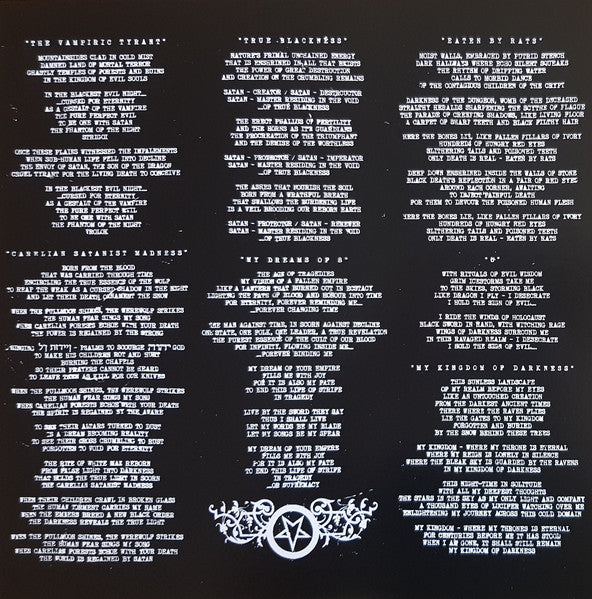 Satanic Warmaster - Carelian Satanist Madness (VINYL) | Near Mint (NM) Near Mint (NM)