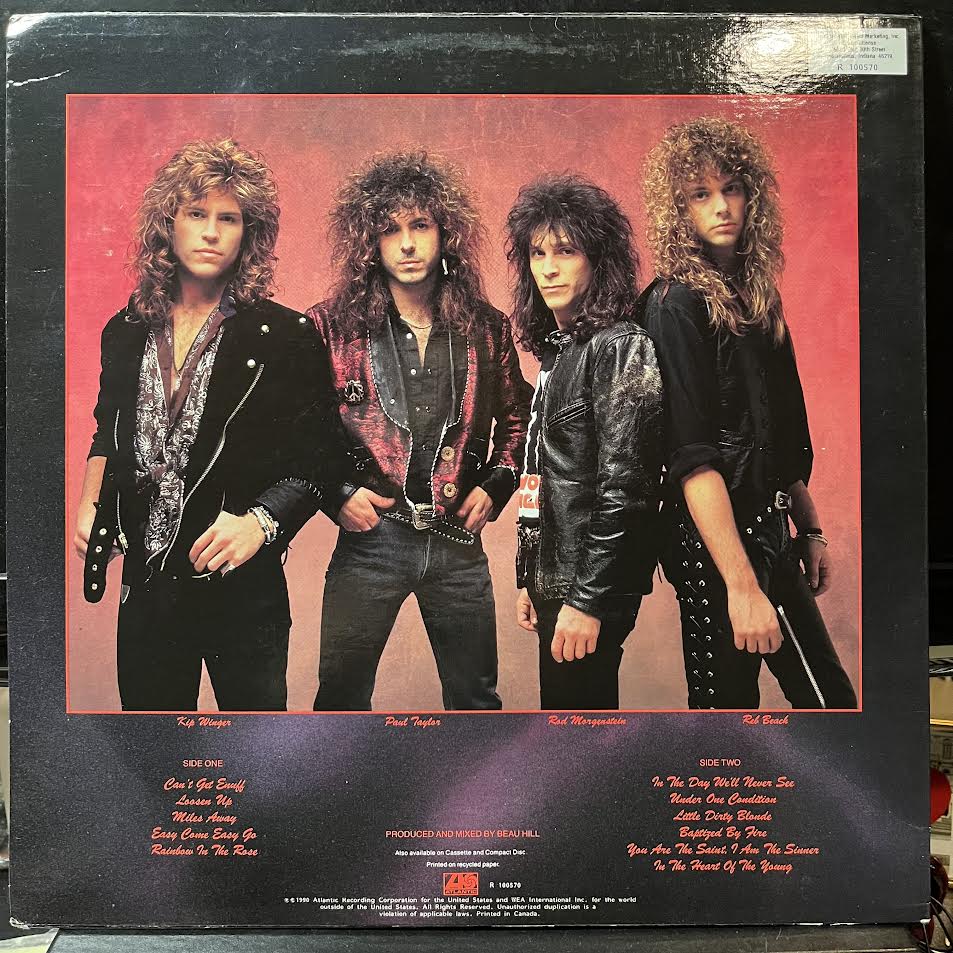Winger - In The Heart Of The Young (VINYL) | Near Mint (NM or M-)