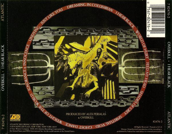 Overkill - I Hear Black (CD) | Near Mint (NM or M-)