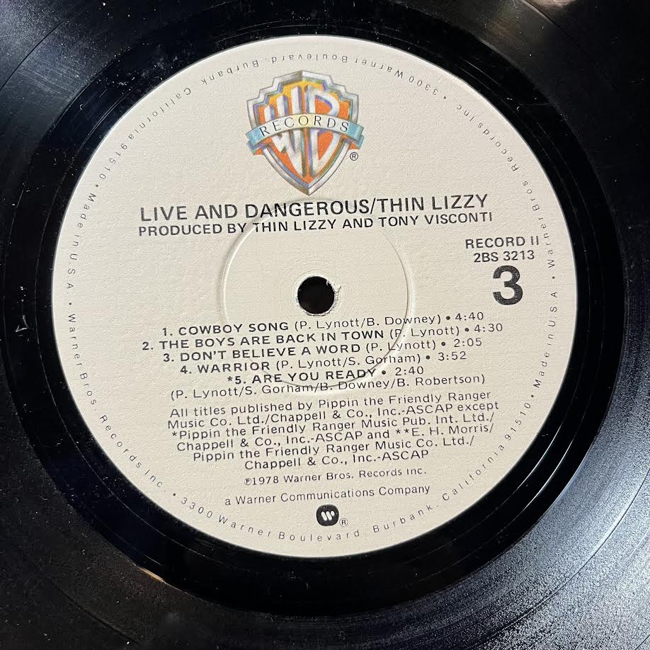 Thin Lizzy - Live And Dangerous (2xVINYL) | Very Good Plus (VG+) Very Good Plus (VG+)