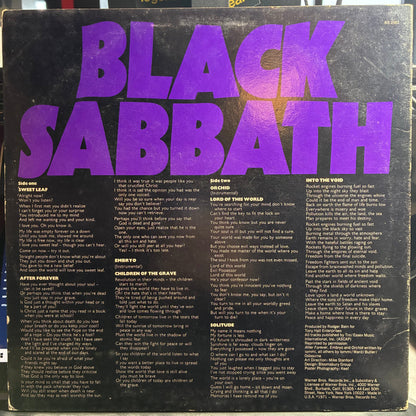 Black Sabbath - Master Of Reality (VINYL) | Very Good Plus Plus (VG++) Very Good Plus (VG+)