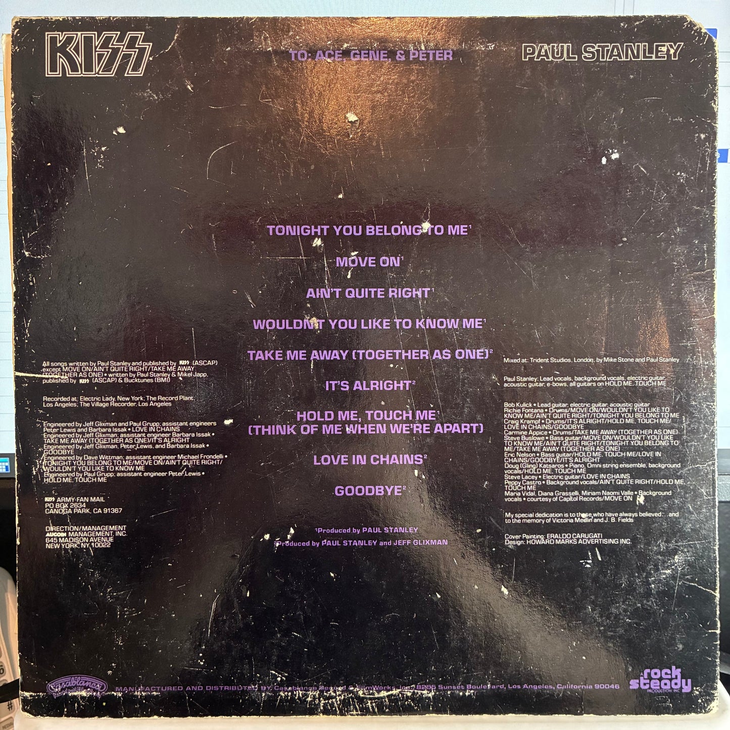 Kiss - Paul Stanley (VINYL) *W/ POSTER* | Very Good Plus (VG+) Very Good (VG)