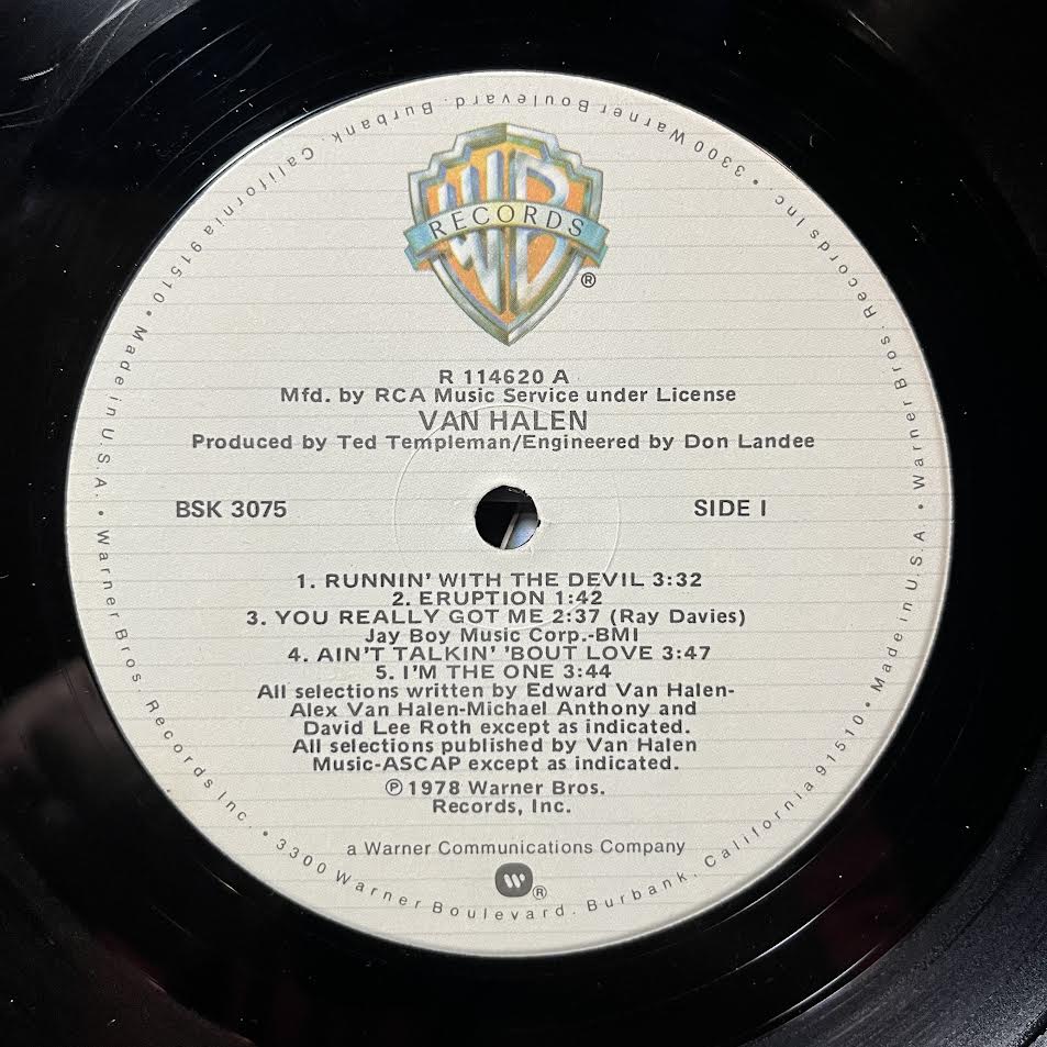 Van Halen - Van Halen (VINYL) | Very Good Plus Plus (VG++)