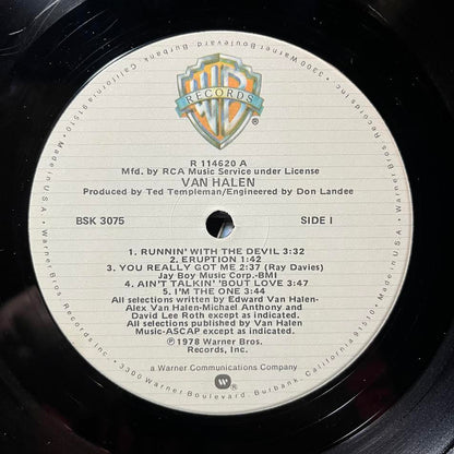 Van Halen - Van Halen (VINYL) | Very Good Plus Plus (VG++)