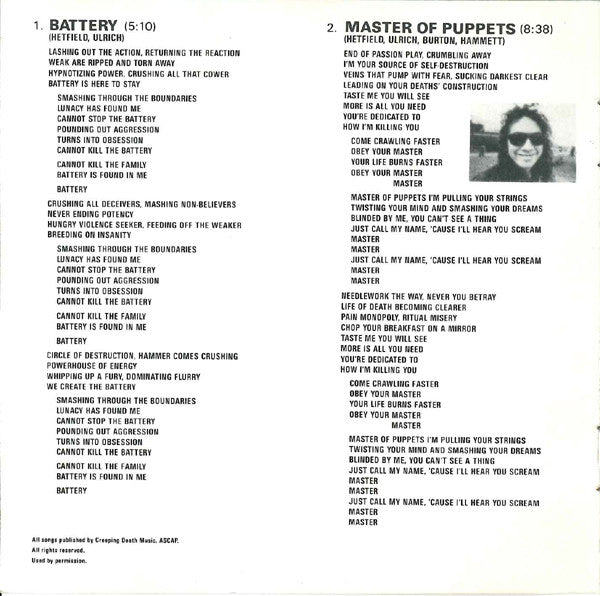 Metallica - Master Of Puppets (CD) | Very Good Plus (VG+)