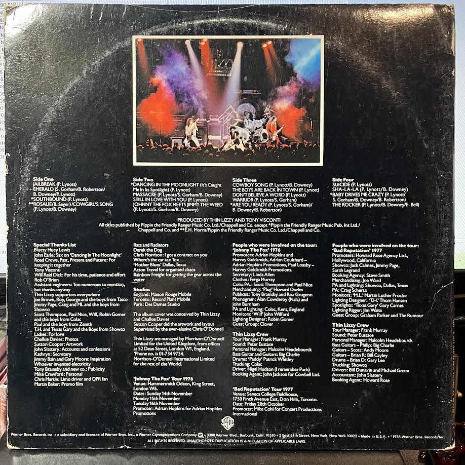 Thin Lizzy - Live And Dangerous (2xVINYL) | Very Good Plus (VG+) Very Good Plus (VG+)