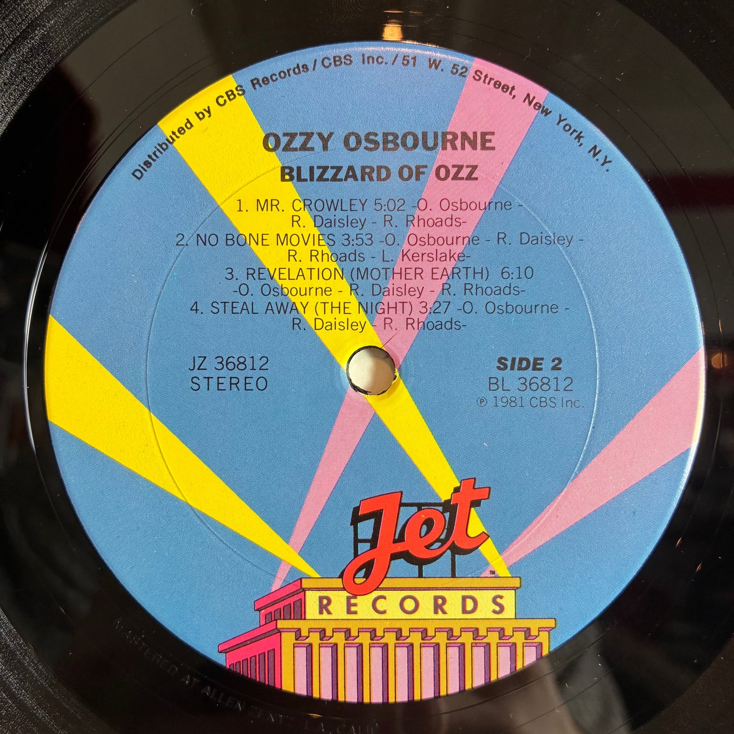 Ozzy Osbourne - Blizzard Of Ozz (VINYL) | Very Good Plus (VG+) Very Good Plus (VG+)