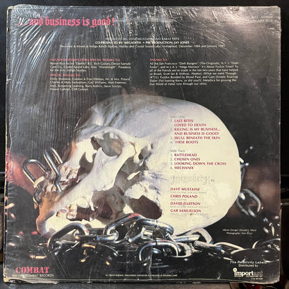 Megadeth - Killing Is My Business... And Business Is Good! (VINYL) | Very Good (VG) Excellent+ (EX+)