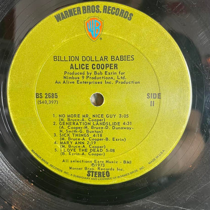 Alice Cooper - Billion Dollar Babies (VINYL) | Very Good (VG) Very Good Plus (VG+)