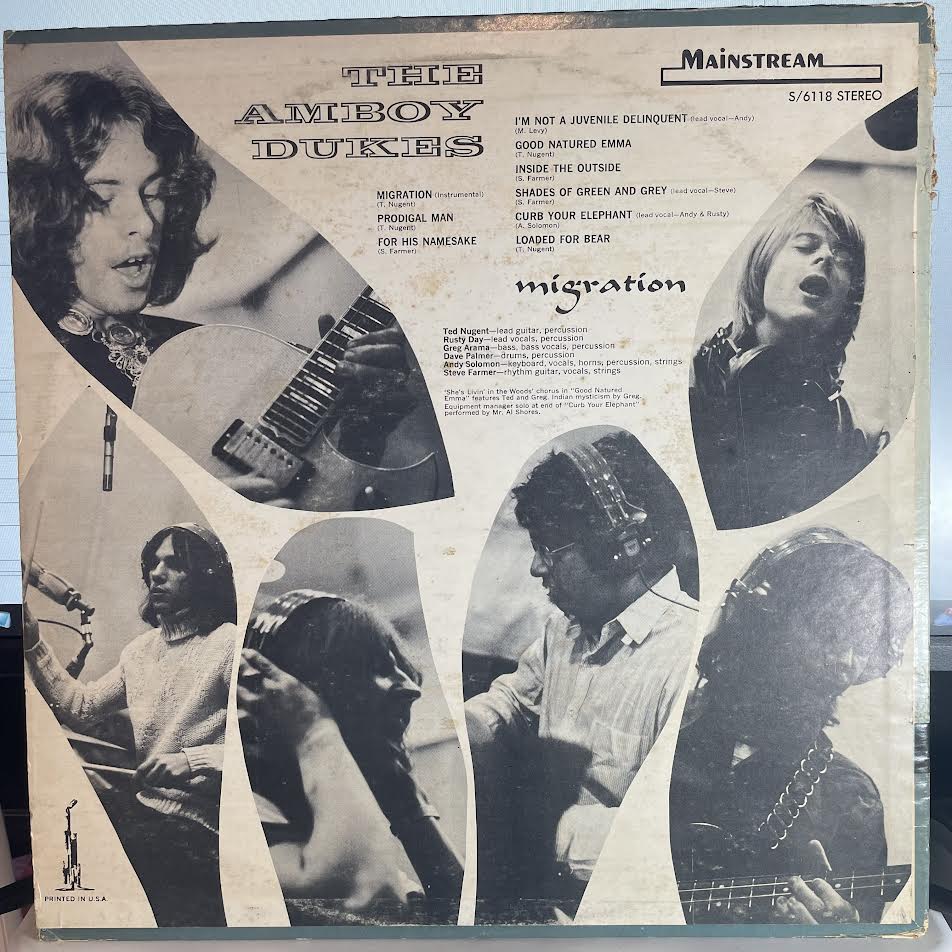 The Amboy Dukes - Migration (VINYL) | Excellent+ (EX+) Excellent (EX)