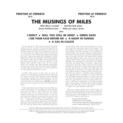 The Musings Of Miles (Original Jazz Classics Series) (180 Gram Vinyl) | Mint (M) Mint (M)