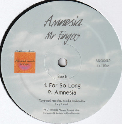 Mr. Fingers Amnesia Alleviated Records 3x12", Album, RE, RM Mint (M) Very Good Plus (VG+)