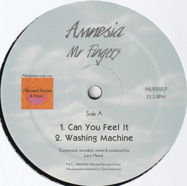 Mr. Fingers Amnesia Alleviated Records 3x12", Album, RE, RM Mint (M) Very Good Plus (VG+)