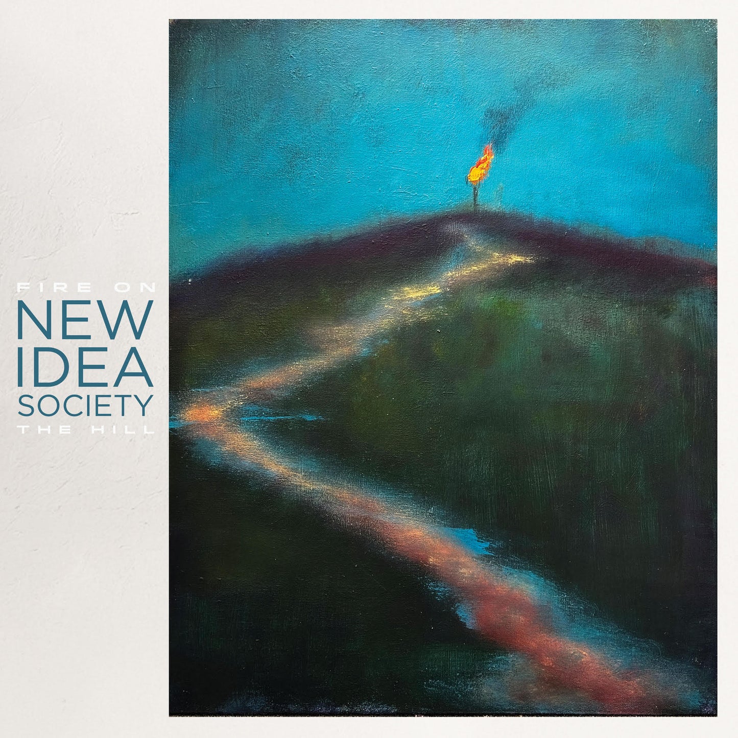 New Idea Society - Fire On The Hill (WHITE w/ RAINBOW SPLATTER VINYL) | Mint (M) Mint (M)