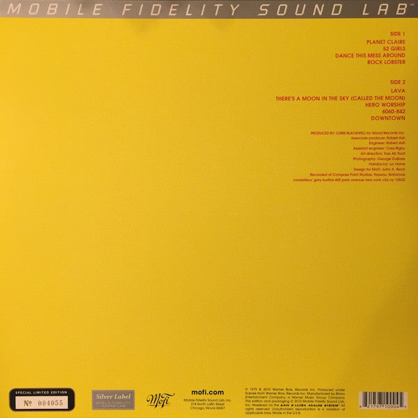 The B-52's (MFSL VINYL) | Mint (M) Mint (M)