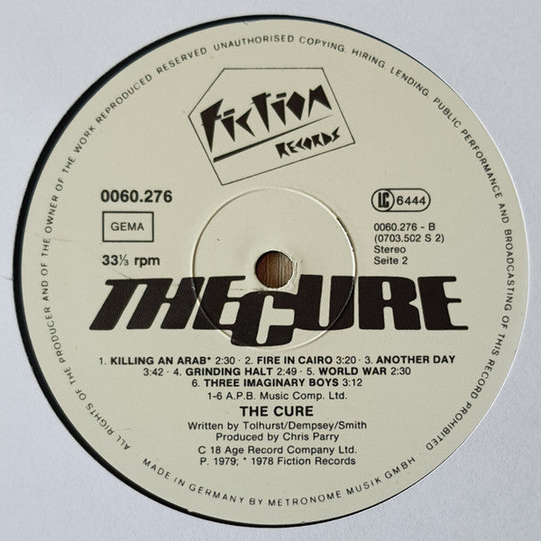 The Cure - Boys Don't Cry (PROMO VINYL) | Mint (M) Mint (M)