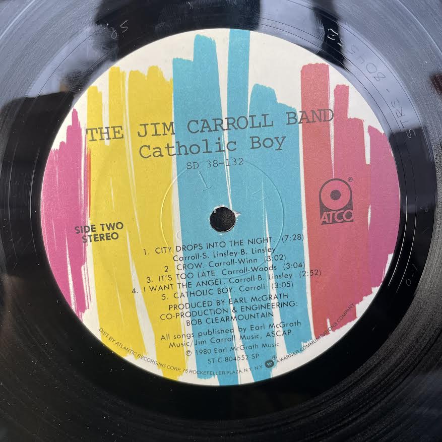 The Jim Carroll Band - Catholic Boy (VINYL) | Excellent+ (EX+) Excellent (EX)