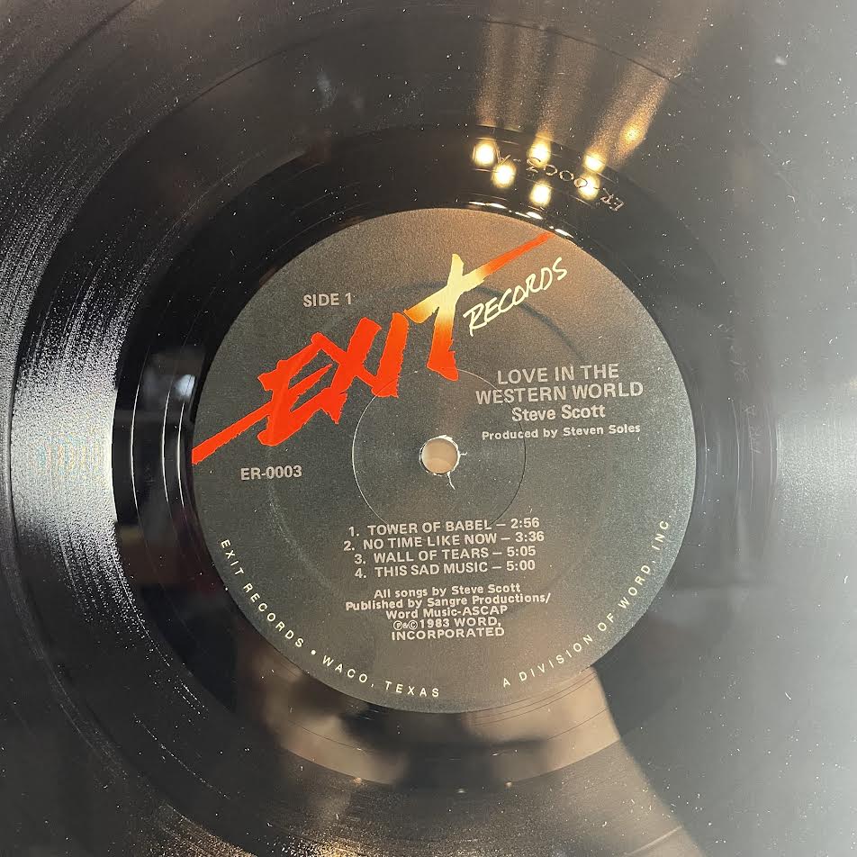 Steve Scott - Love In The Western World (VINYL) | Excellent+ (EX+) Excellent (EX)