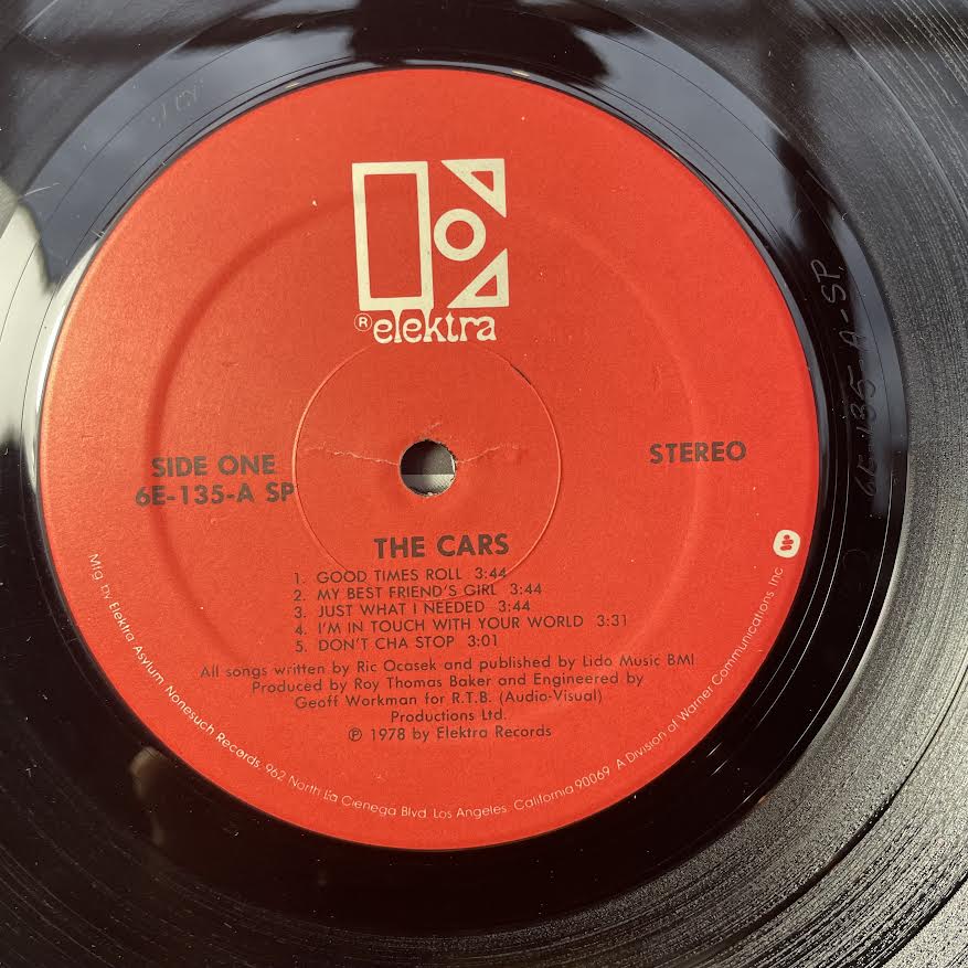 The Cars - The Cars (VINYL) | Excellent+ (EX+) Very Good Plus (VG+)