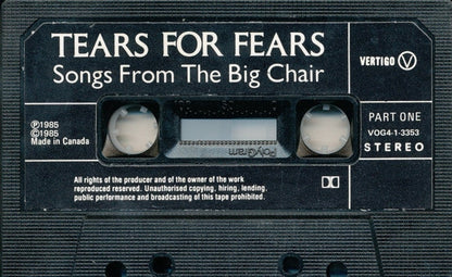 Tears For Fears - Songs From The Big Chair (CASS) | Excellent (EX) Excellent (EX)