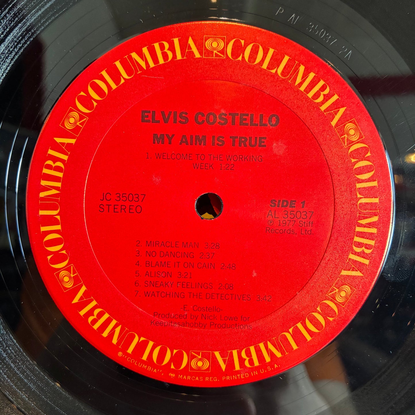 Elvis Costello - My Aim Is True (VINYL) | Excellent (EX) Very Good (VG)