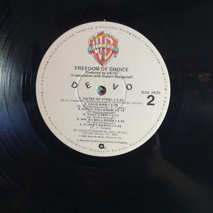 Devo - Freedom Of Choice (VINYL) | Excellent (EX) Very Good Plus (VG+)