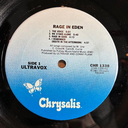 Ultravox - Rage In Eden (VINYL) | Excellent (EX) Excellent (EX)