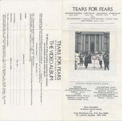 Tears For Fears - Songs From The Big Chair (CASS) | Excellent (EX) Excellent (EX)