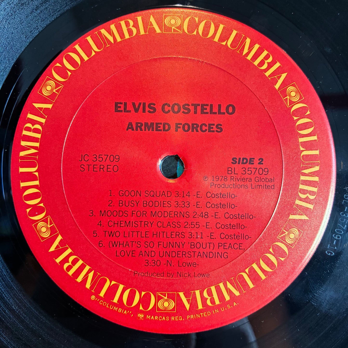 Elvis Costello & The Attractions - Armed Forces (VINYL) | Excellent (EX) Very Good Plus (VG+)