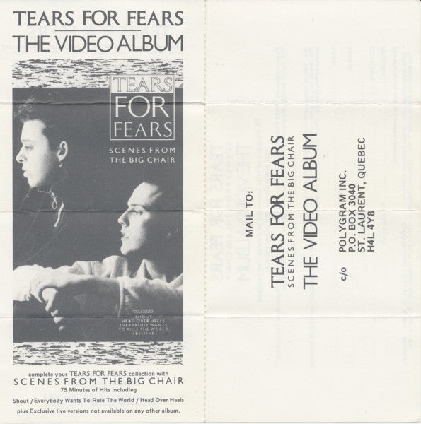 Tears For Fears - Songs From The Big Chair (CASS) | Excellent (EX) Excellent (EX)
