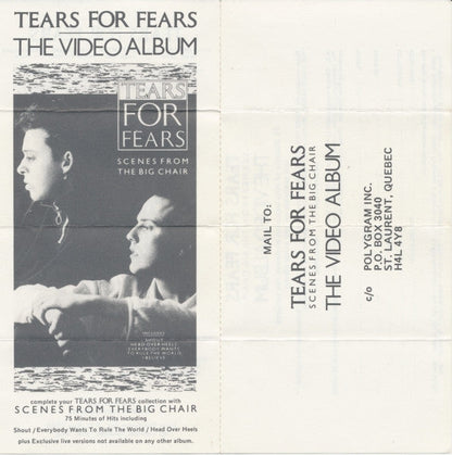 Tears For Fears - Songs From The Big Chair (CASS) | Excellent (EX) Excellent (EX)