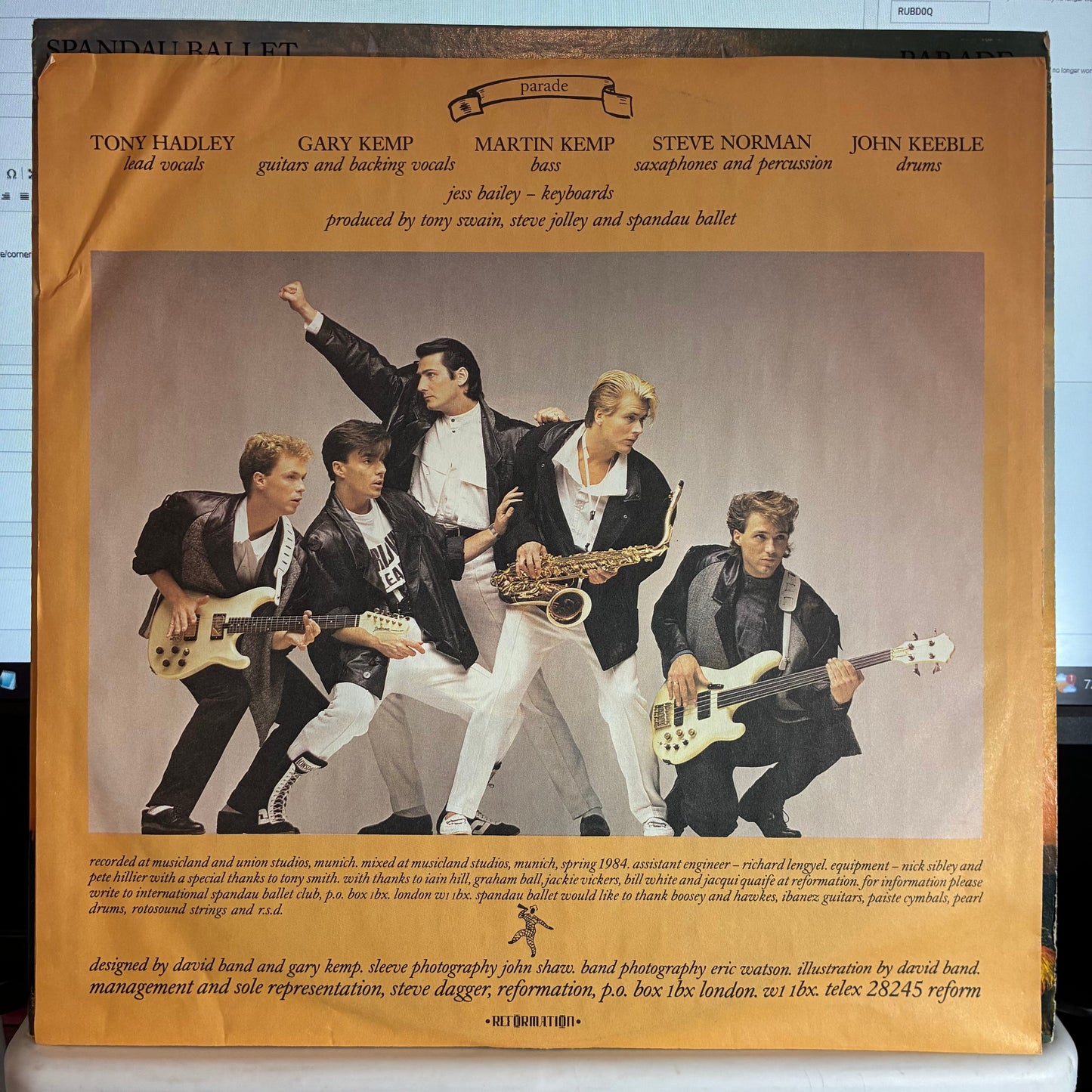 Spandau Ballet - Parade (VINYL) | Near Mint (NM or M-) Excellent+ (EX+)