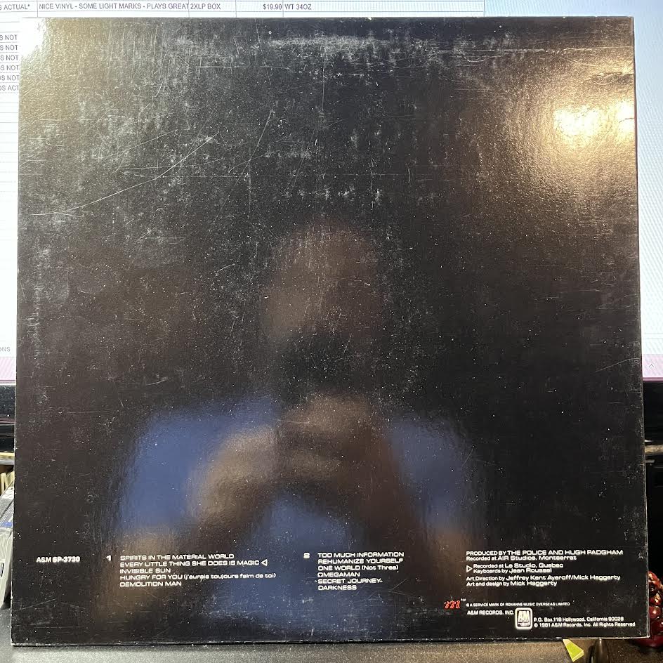 The Police - Ghost In The Machine (VINYL) | Near Mint (NM) Excellent (EX)