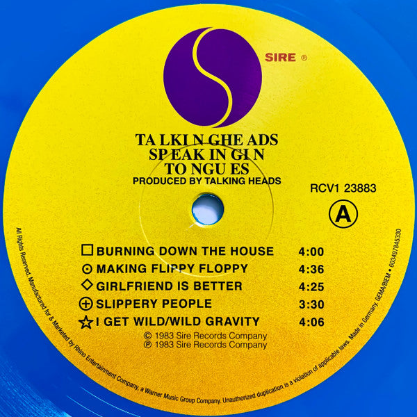 Talking Heads - Speaking In Tongues (VINYL) | Near Mint (NM) Mint (M)