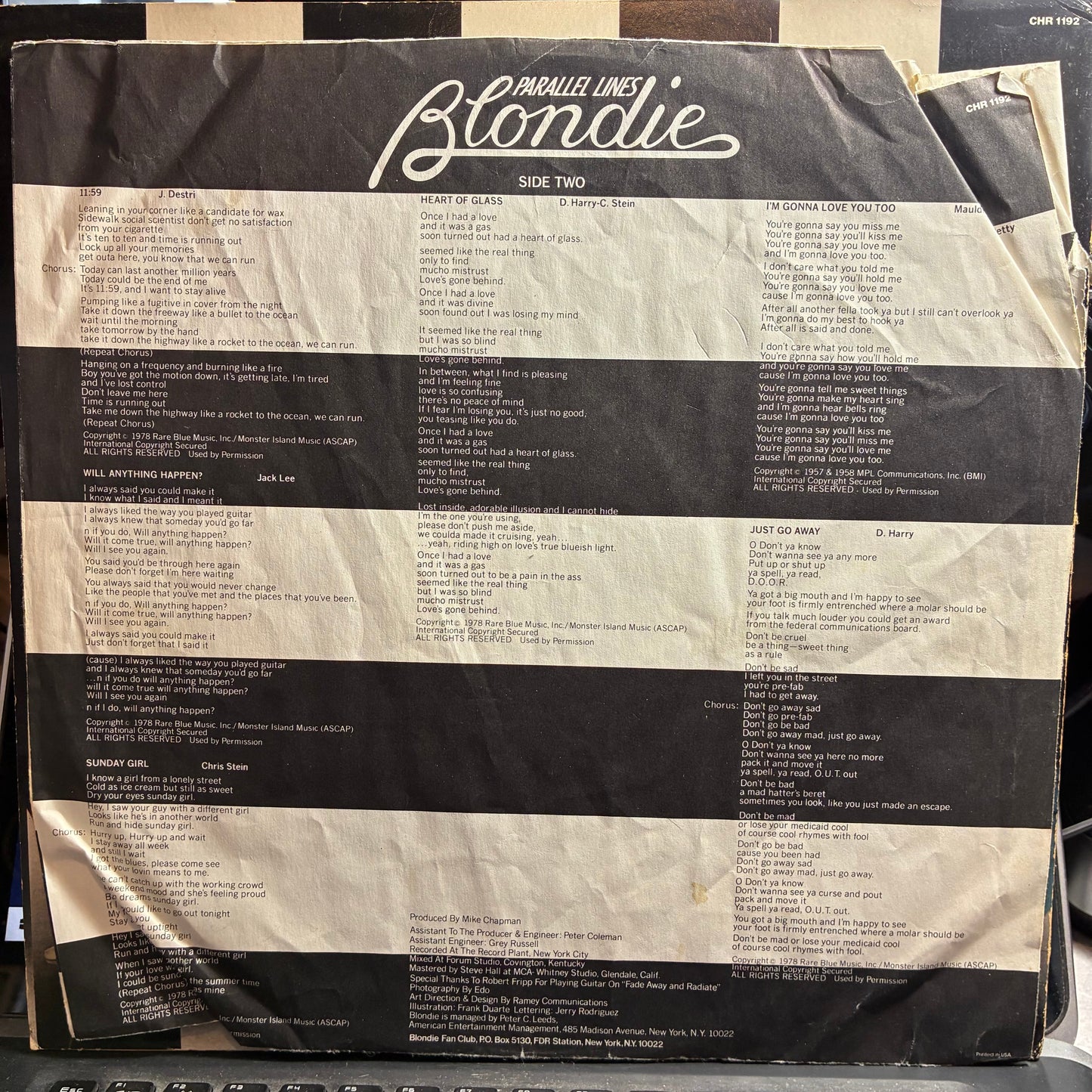 Blondie - Parallel Lines (VINYL) | Very Good Plus (VG+) Very Good Plus (VG+)