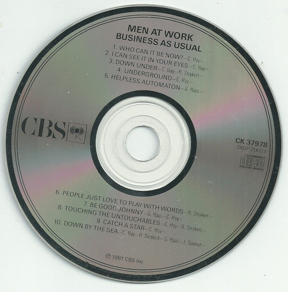 Men At Work - Business As Usual (CD) | Very Good (VG) Excellent (EX)