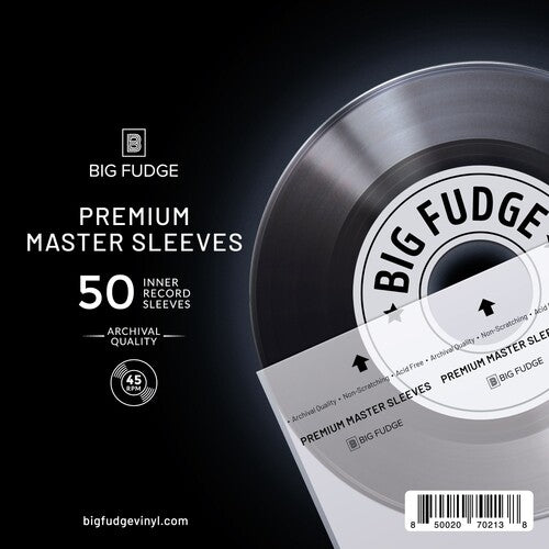 Big Fudge - Big Fudge BFPIS7x50US 7 Inch 45RPM Vinyl Record Premium Master Inner Sleeves 50 Pack Clear |