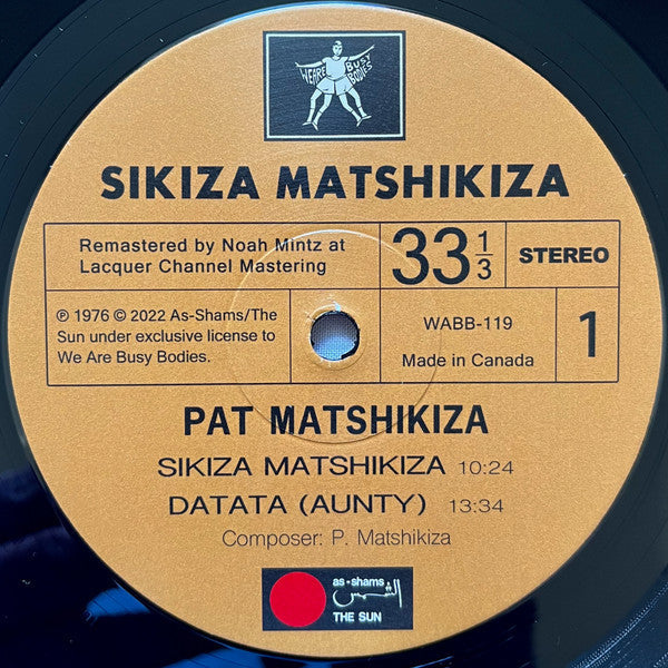 Pat Matshikiza - Sikiza Matshikiza [Import] (VINYL) | Mint (M) Mint (M)