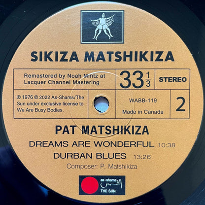 Pat Matshikiza - Sikiza Matshikiza [Import] (VINYL) | Mint (M) Mint (M)
