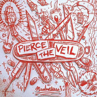 Pierce The Veil - Misadventures (Indie Exclusive, Limited Edition, Colored Vinyl, Red, Silver) |