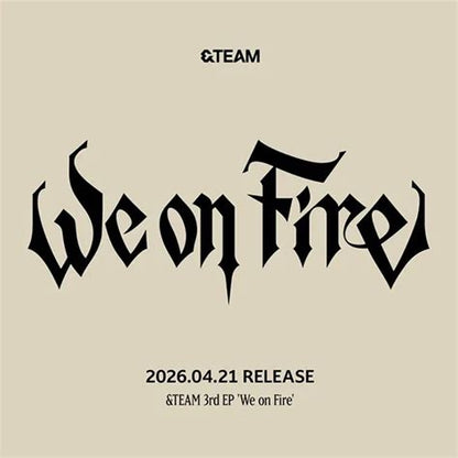 &TEAM - 3rd Ep 'We On Fire' (COASTER BOOK POSTER PHOTOS CD) | Mint (M) Mint (M)