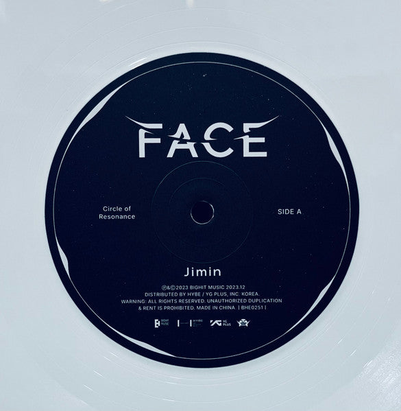 Jimin (2) - Face (VINYL) | Mint (M) Near Mint (NM)