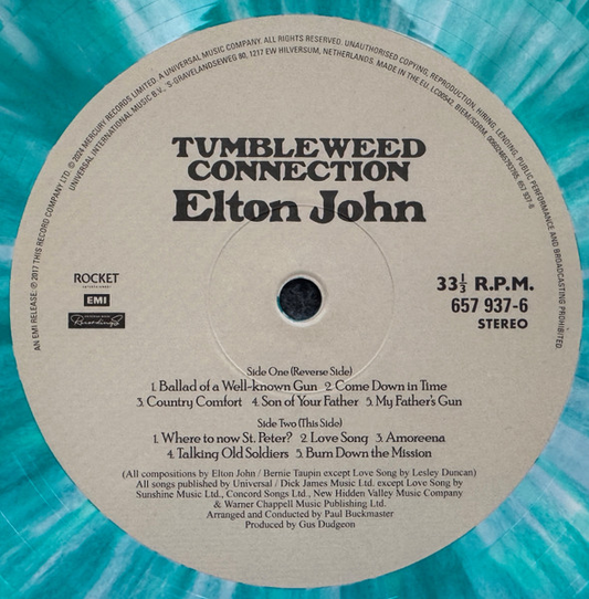 Elton John - Tumbleweed Connection (GREEN SPLATTER VINYL) | Mint (M) Mint (M)